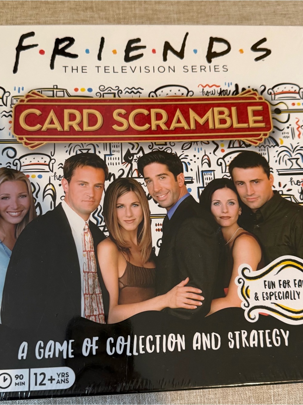 FRIENDS Card Scramble Box – Red and Gold Logo